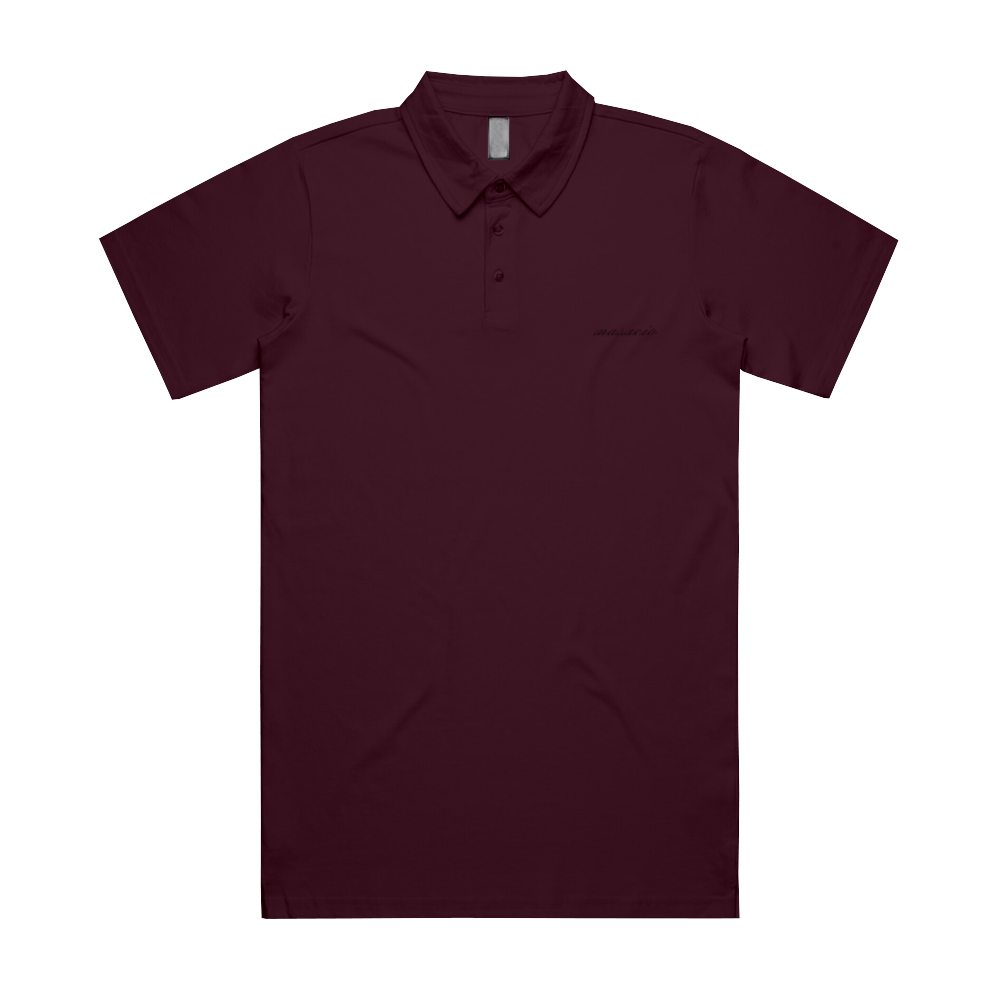 BASICS - SIGNATURE POLO MAROON