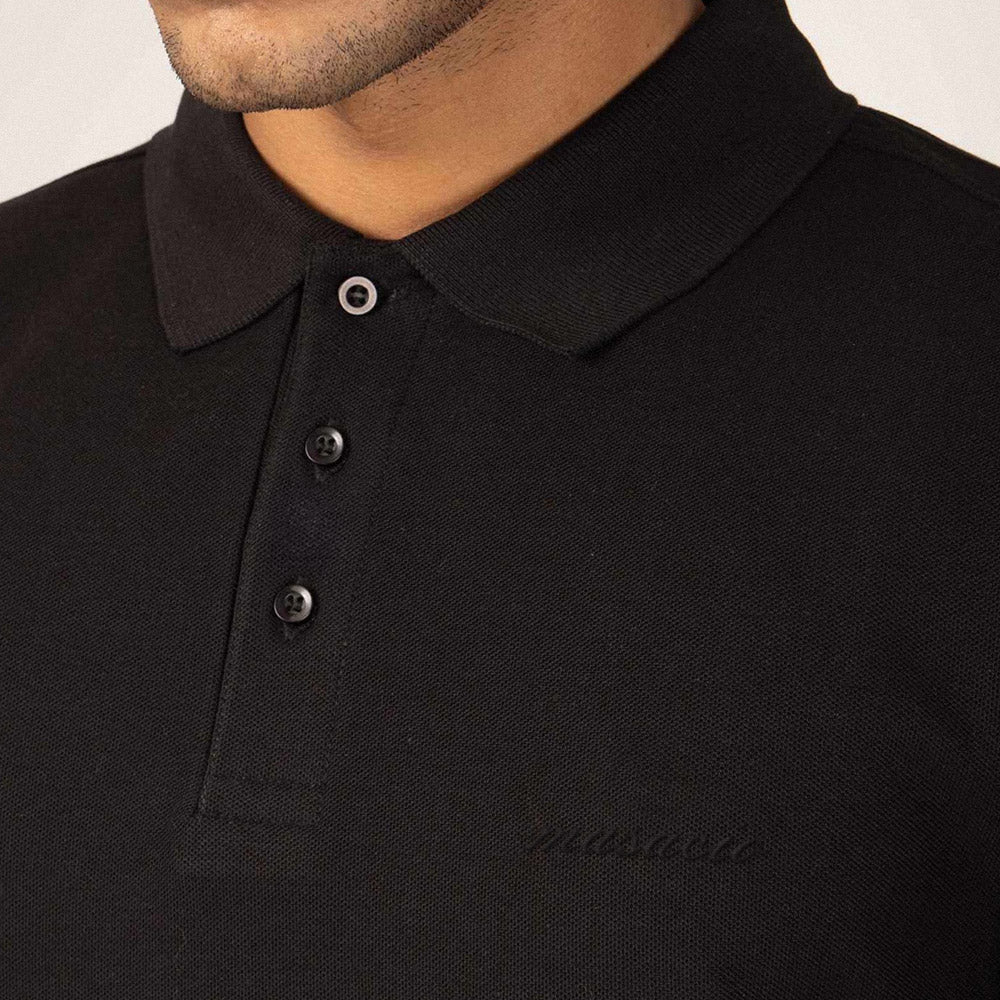 BASICS - SIGNATURE POLO Black