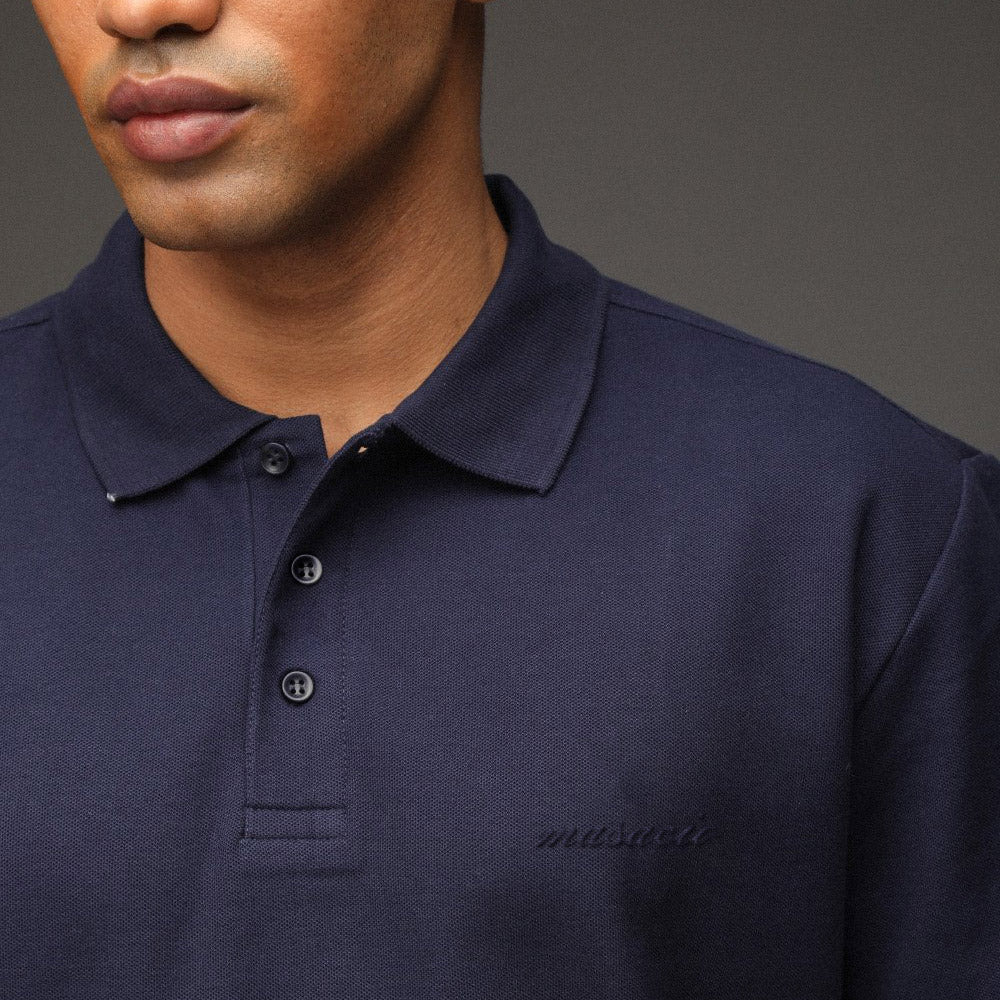 Basics - Signature Polo Navy Blue