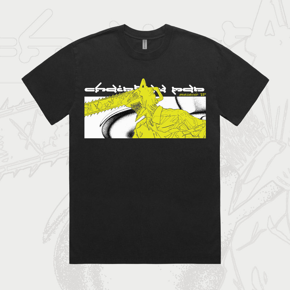 Image of Chainsaw Man Black T-shirt by Masacio