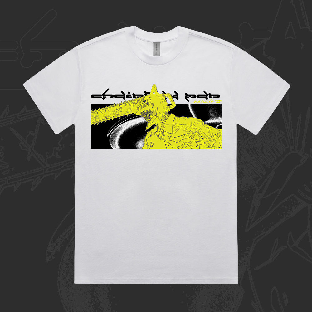 Image of Chainsaw Man White T-shirt by Masacio