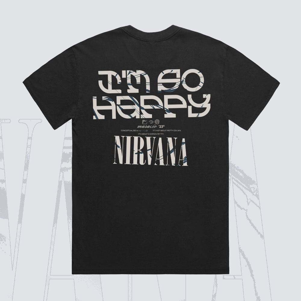 Nirvana - I'm So Happy - Tshirt Masacio